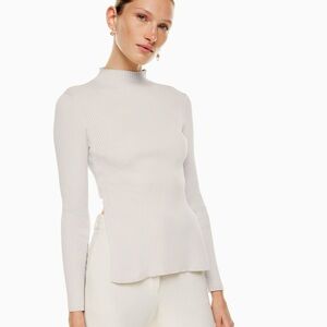 BABATON sculpt knit tie back sweater